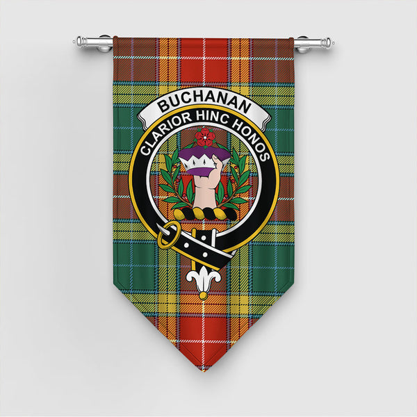 Buchanan Old Sett Tartan Classic Crest Gonfalon