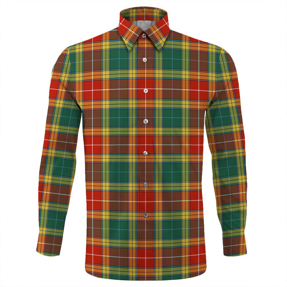 Buchanan Old Set Weathered Tartan Classic Long Sleeve Button Shirt