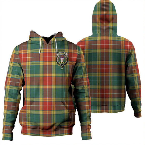 Buchanan Old Sett Tartan Classic Crest Hoodie