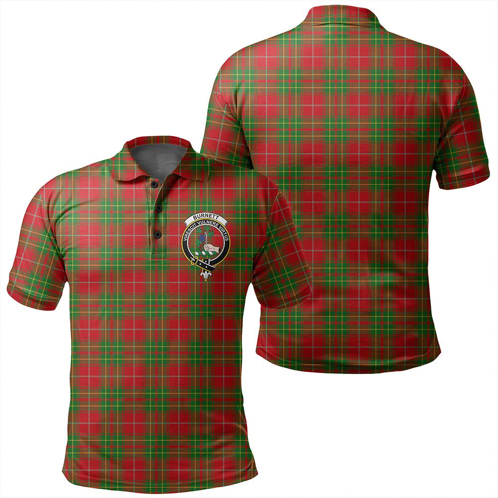 Burnett Ancient Tartan Classic Crest Polo Shirt