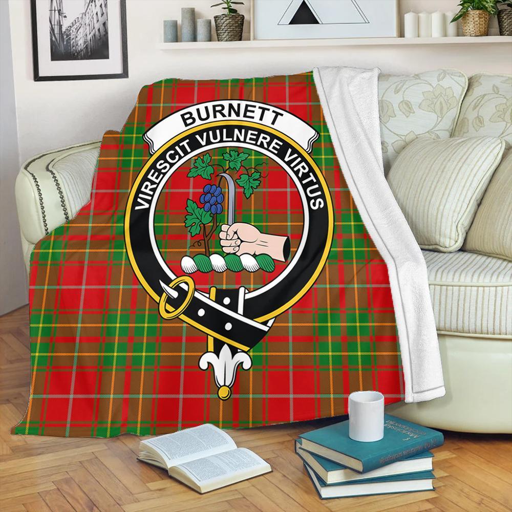 Burnett Ancient Tartan Crest Premium Blanket