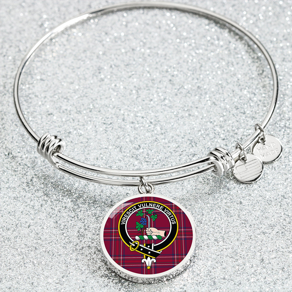 Burnett Hunting Modern Clan Badge Tartan Classic Circle Bangle