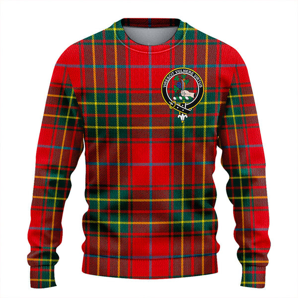 Burnett Modern Clan Badge Tartan Knitted Sweater