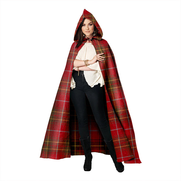 Burnett Weathered Clan Badge Tartan Hooded Cloak