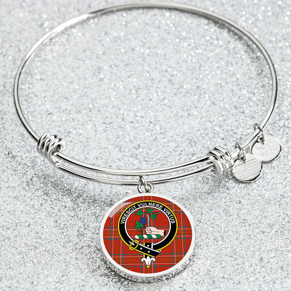 Burnett of Leys Ancient Clan Badge Tartan Classic Circle Bangle