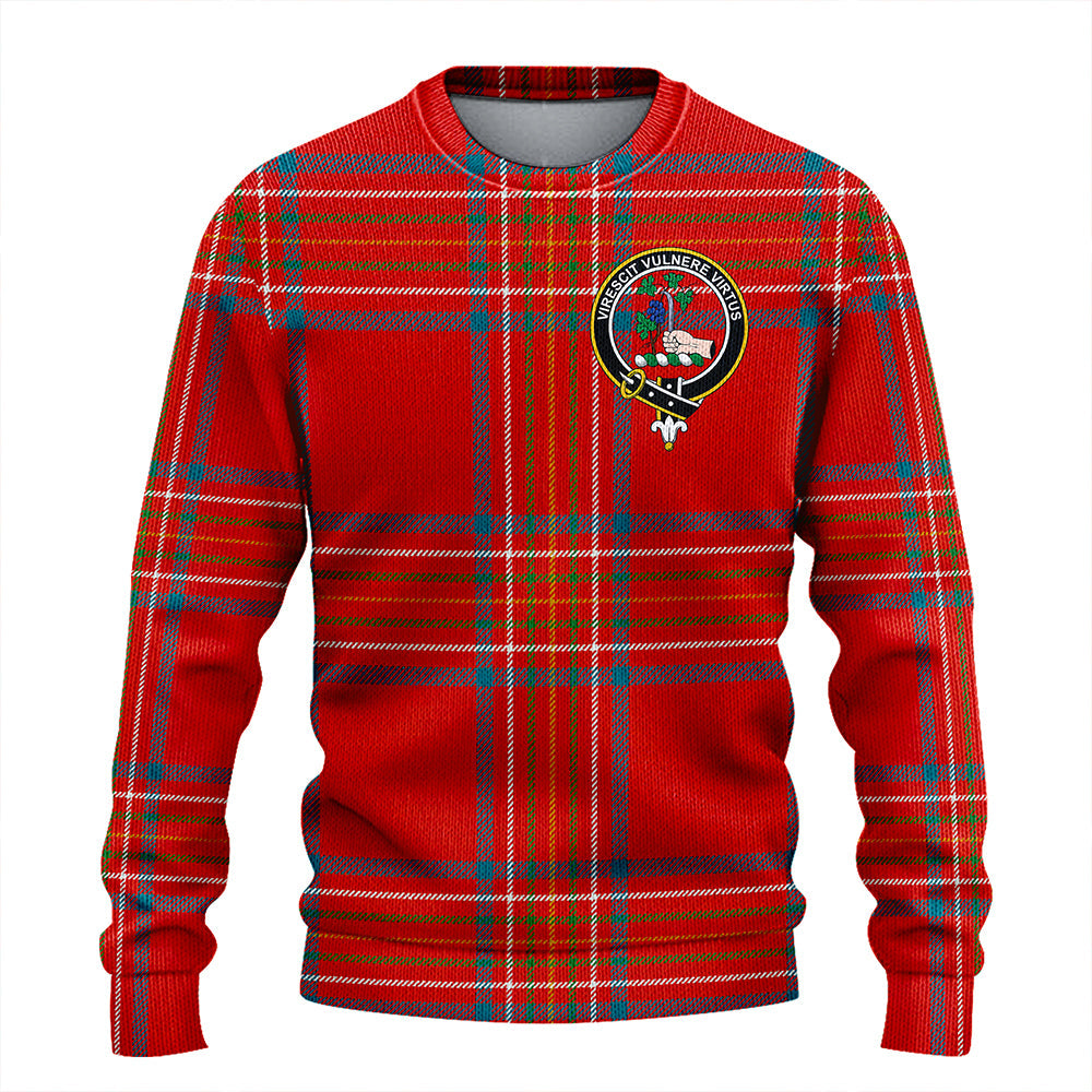 Burnett of Leys Ancient Clan Badge Tartan Knitted Sweater