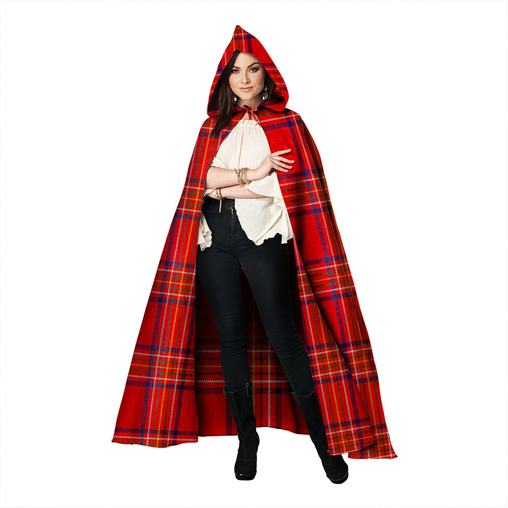 Burnett of Leys Modern Clan Badge Tartan Hooded Cloak