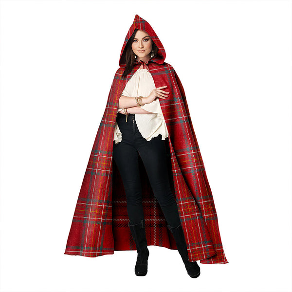 Burnett of Leys Weathered Clan Badge Tartan Hooded Cloak