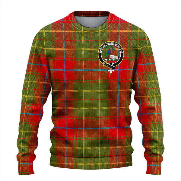 Burnett of Powis Modern Clan Badge Tartan Knitted Sweater