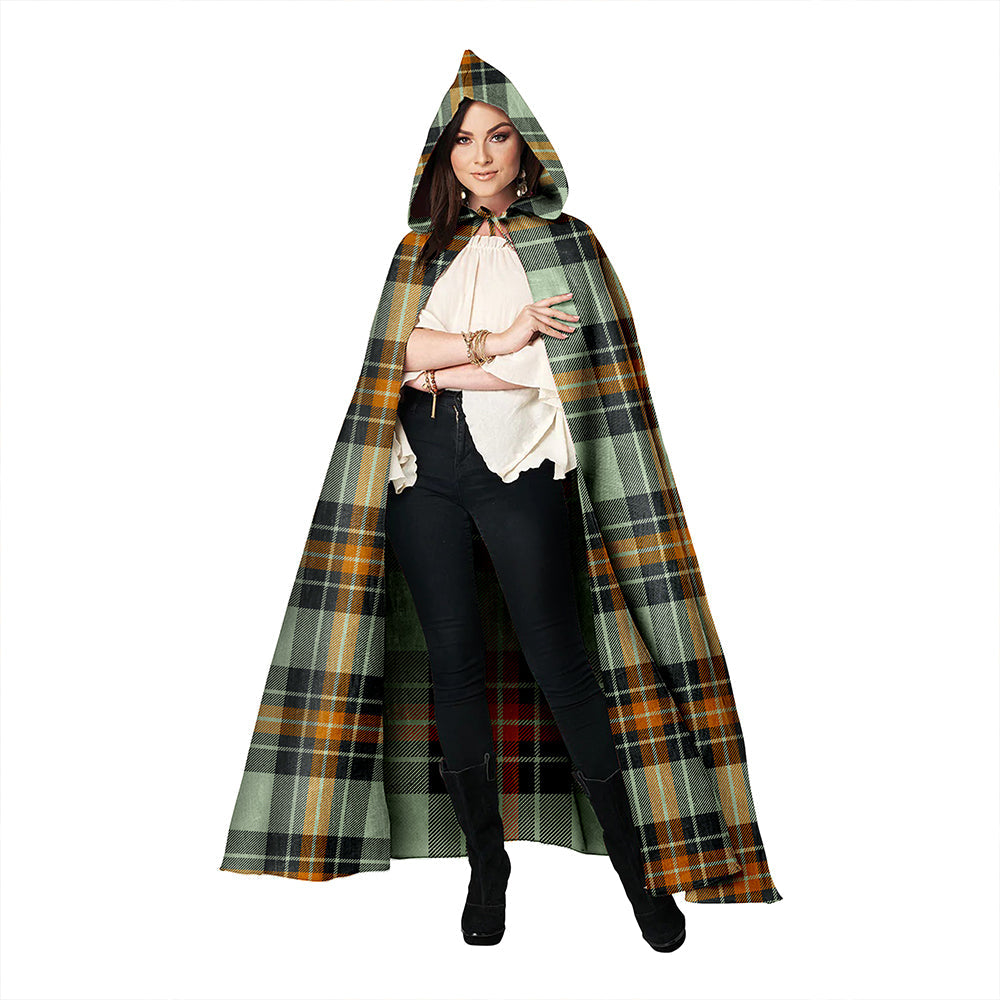 Burns Modern Clan Badge Tartan Hooded Cloak