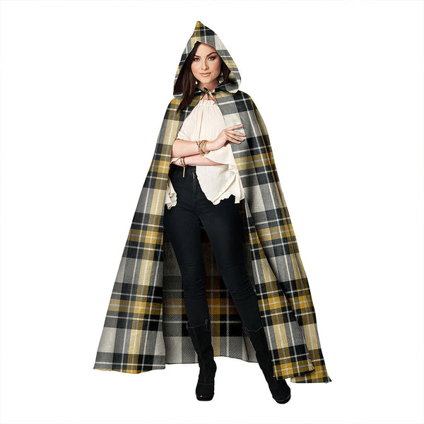 Burns Weathered Clan Badge Tartan Hooded Cloak