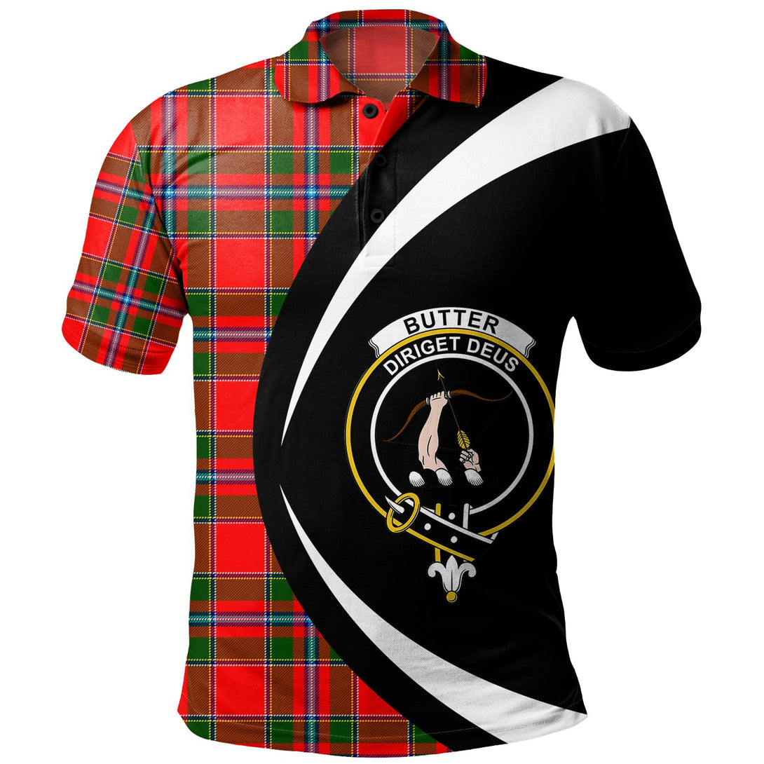 Butter Clan Badge Tartan Polo Shirt Circle Style Personalized