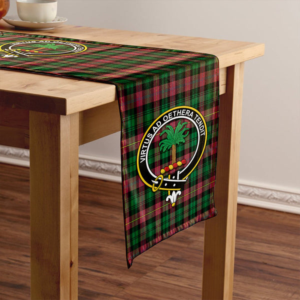 Cairns of Finavon Ancient Clan Badge Tartan Table Runner