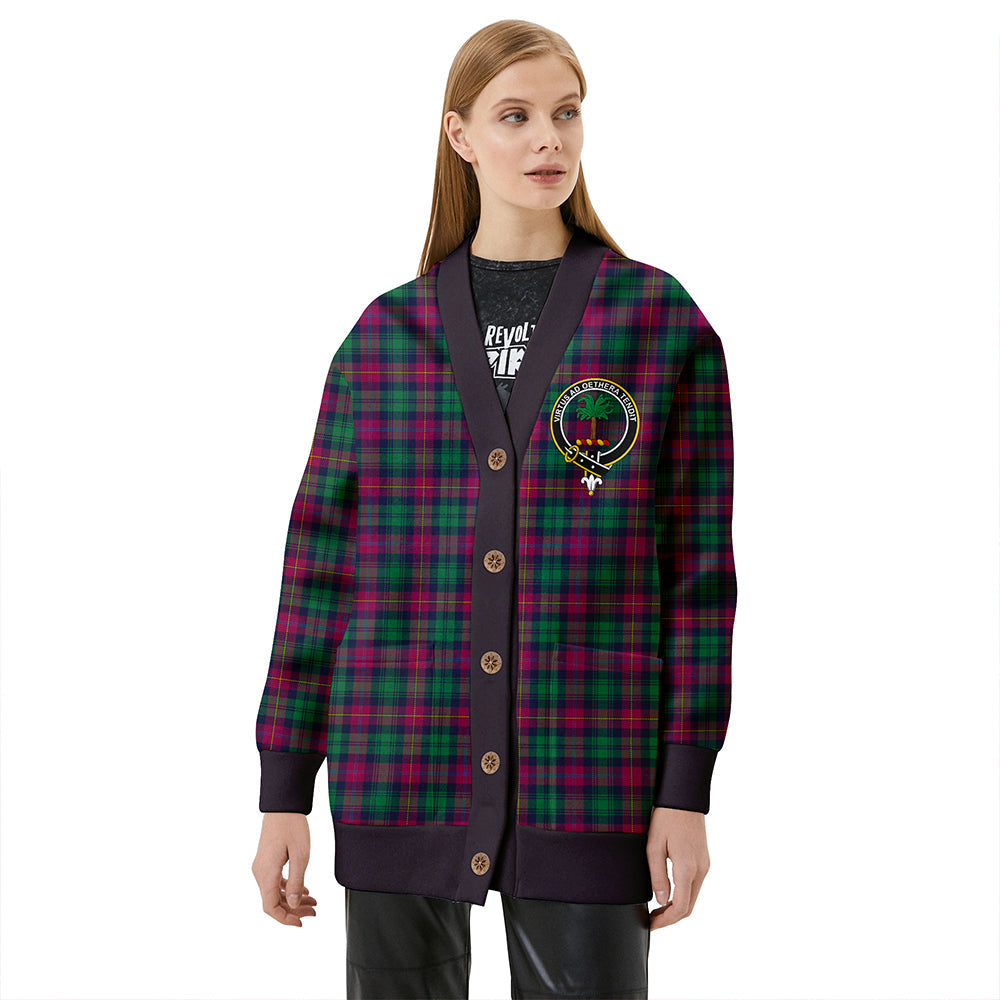 Cairns of Finavon Modern Clan Badge Tartan V-neck Cardigan