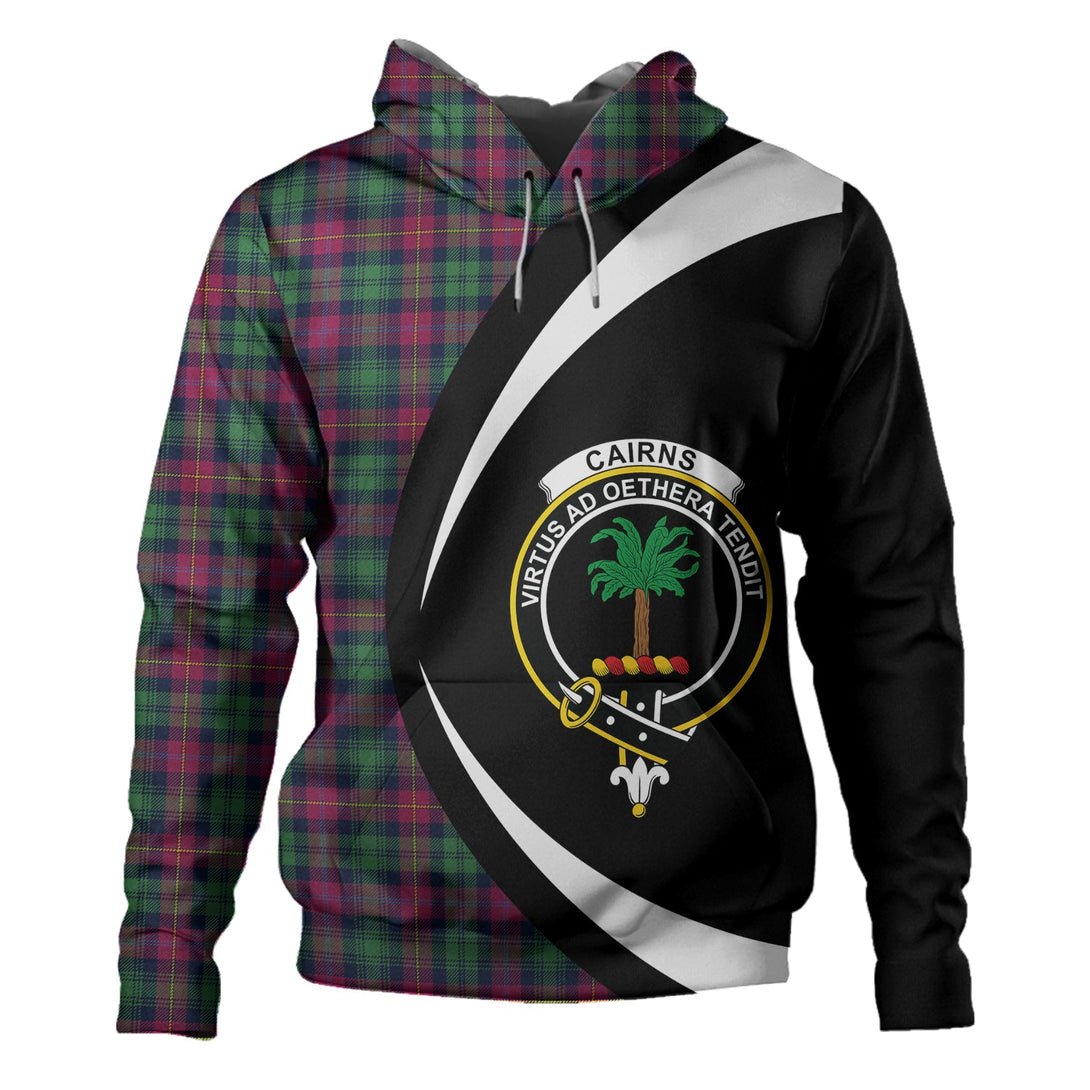 Cairns of Finavon Modern Clan Badge Tartan Hoodie Circle Style