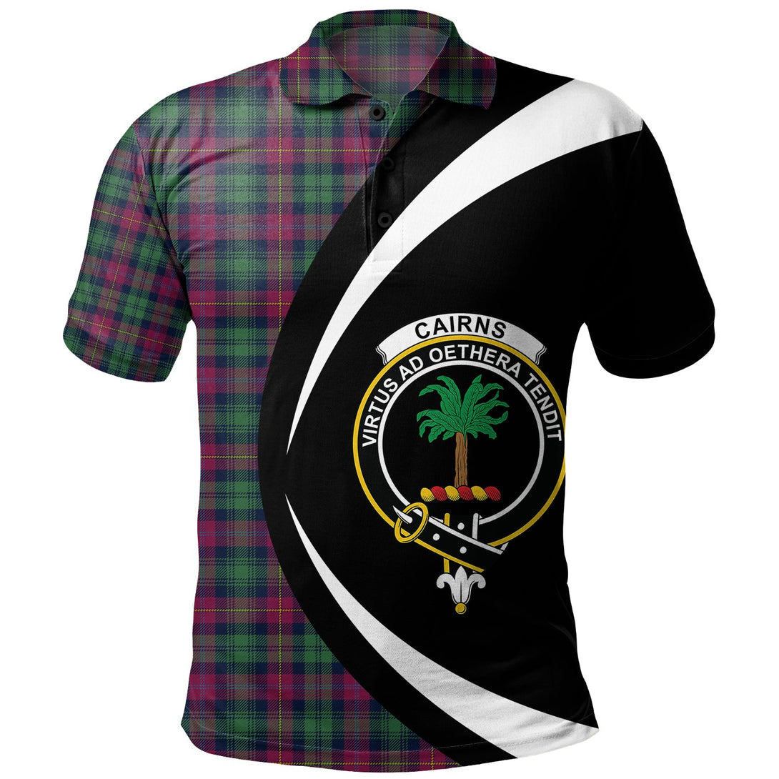 Cairns of Finavon Modern Clan Badge Tartan Polo Shirt Circle Style Personalized