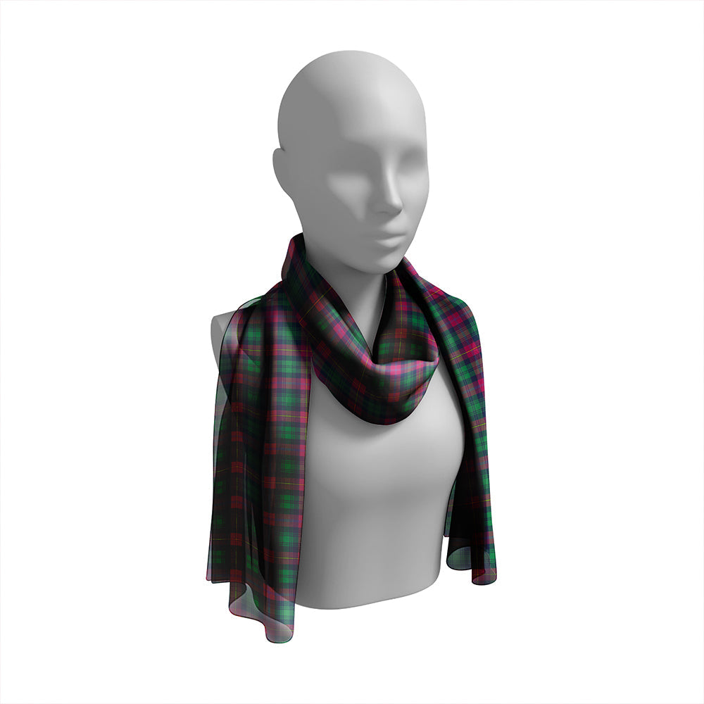 Cairns of Finavon Modern Tartan Classic Silk Habotai Long Scarf