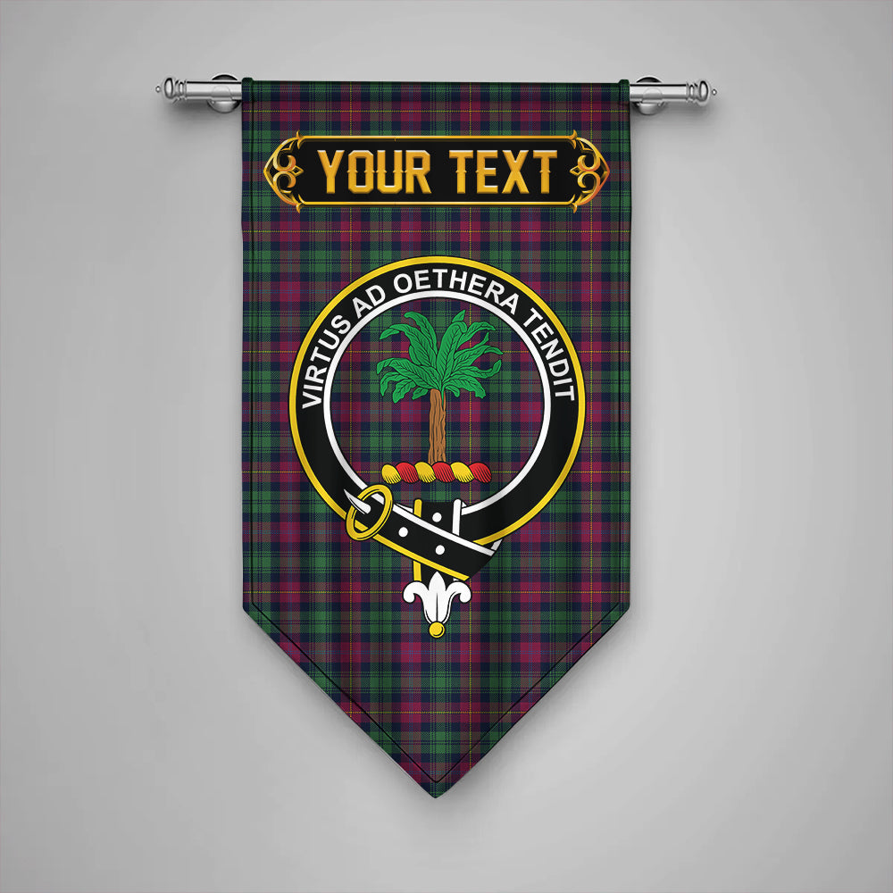 Cairns of Finavon Modern Clan Badge Tartan Gonfalon Personalize