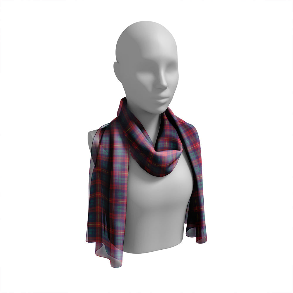 Cairns of Finavon Weathered Tartan Classic Silk Habotai Long Scarf