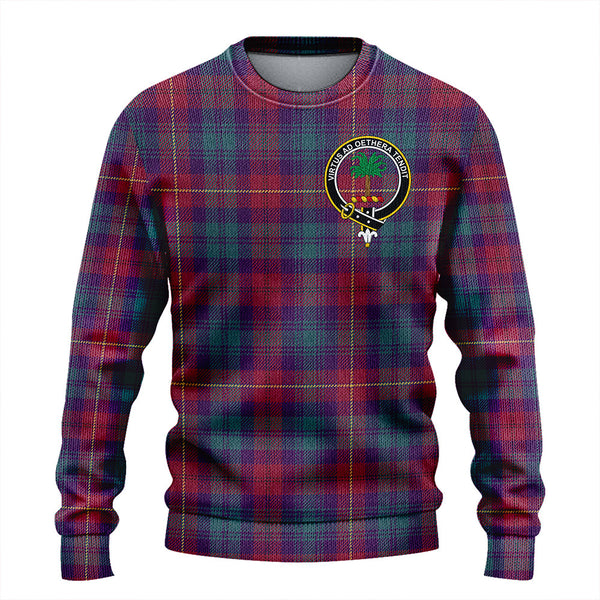 Cairns of Finavon Weathered Clan Badge Tartan Knitted Sweater