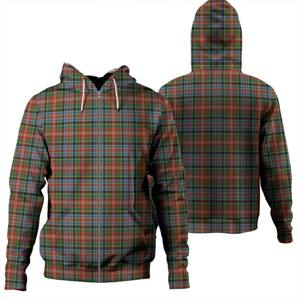 Caledonia Ancient Tartan Classic Zipper Hoodie