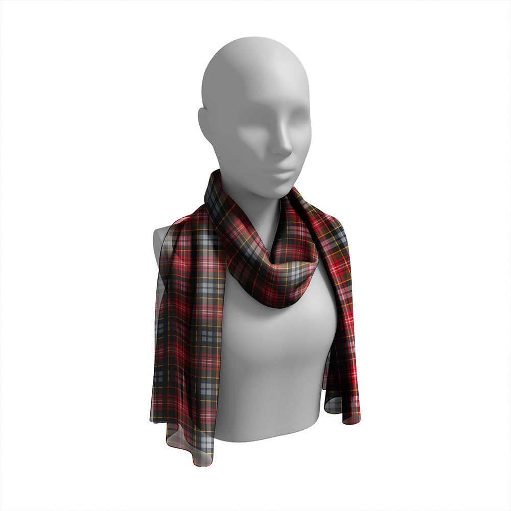 Caledonian Hunting Modern Tartan Classic Silk Habotai Long Scarf