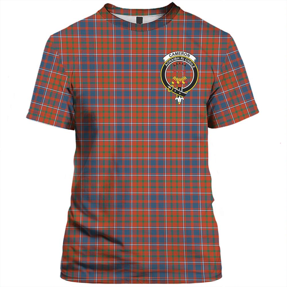 Cameron of Erracht Weathered Tartan Classic Crest T-Shirt