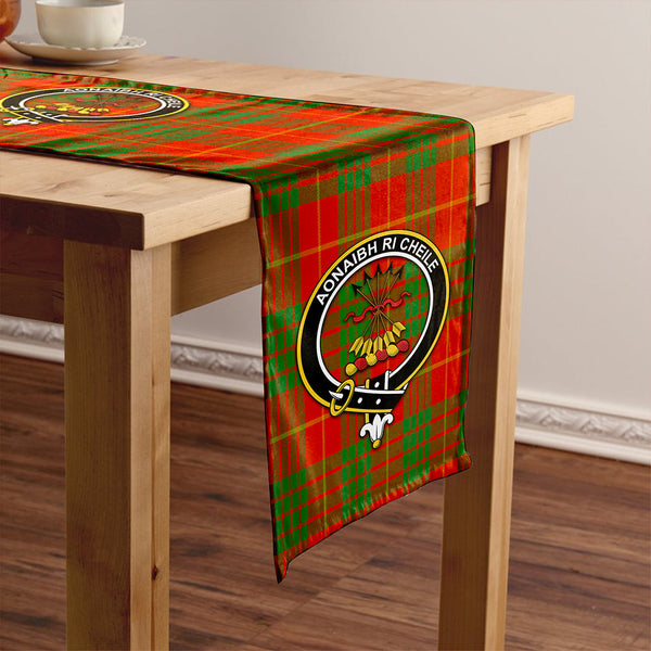 Cameron Ancient Clan Badge Tartan Table Runner