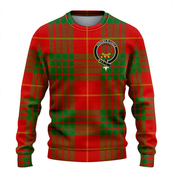 Cameron Ancient Clan Badge Tartan Knitted Sweater