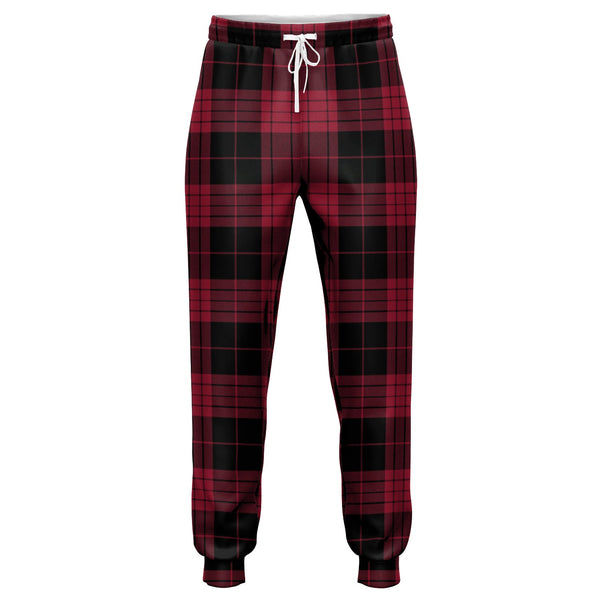 Cameron Black - Red Modern Tartan Jogger Pants