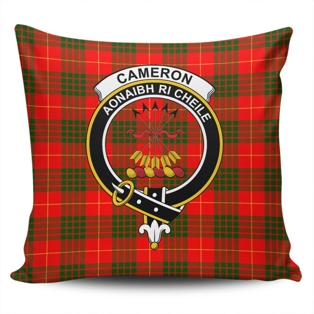 Cameron Modern Tartan Classic Crest Pillow Cover