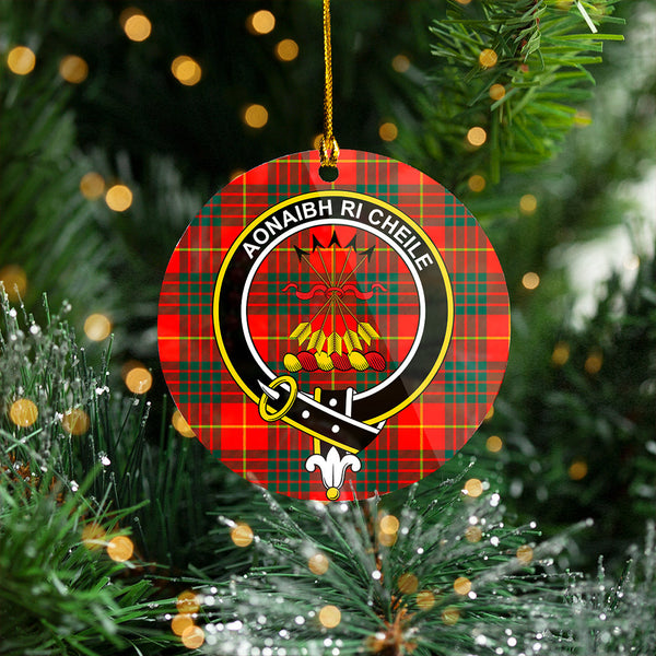 Cameron Modern 2 Clan Badge Tartan Plastic Christmas Ornaments