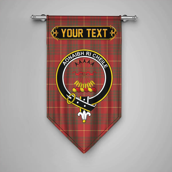 Cameron Weathered 2 Clan Badge Tartan Gonfalon Personalize