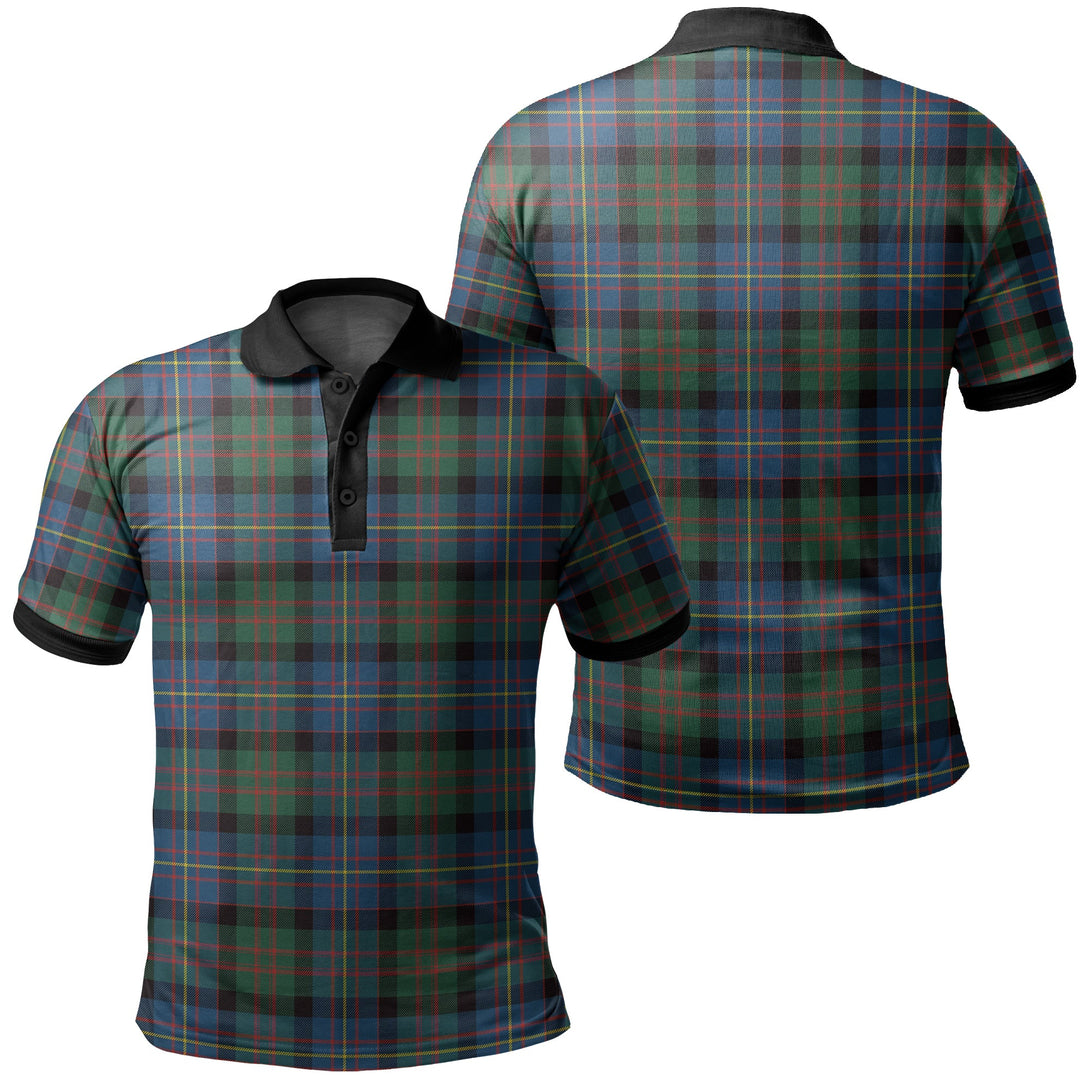 Cameron of Erracht Ancient Tartan Classic Polo Shirt Black Neck 2 Style