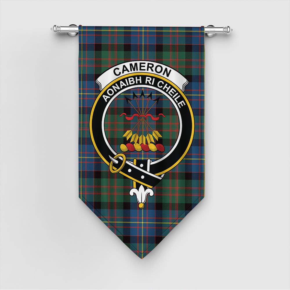 Cameron of Erracht Ancient Tartan Classic Crest Gonfalon