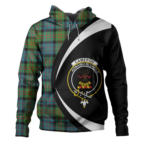 Cameron of Erracht Ancient 2 Clan Badge Tartan Hoodie Circle Style