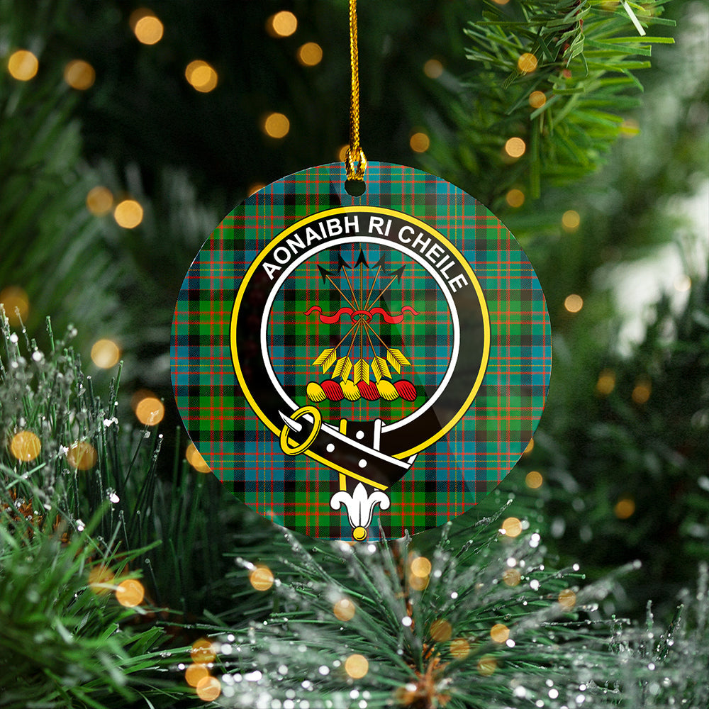 Cameron of Erracht Ancient 2 Clan Badge Tartan Plastic Christmas Ornaments