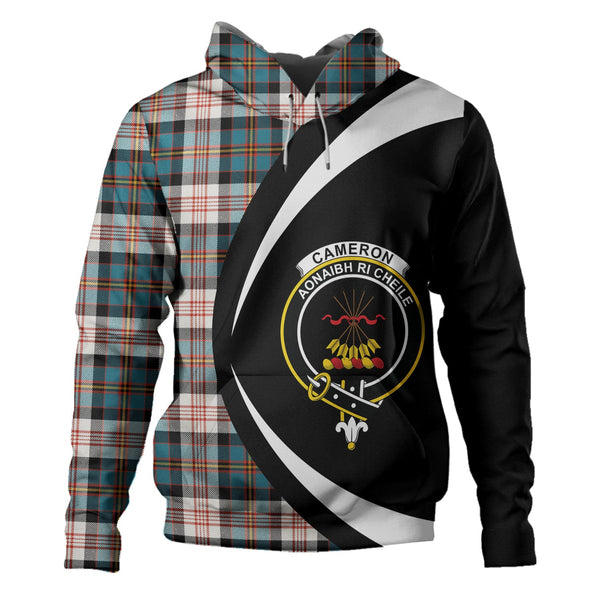 Cameron of Erracht Dress Ancient 2 Clan Badge Tartan Hoodie Circle Style