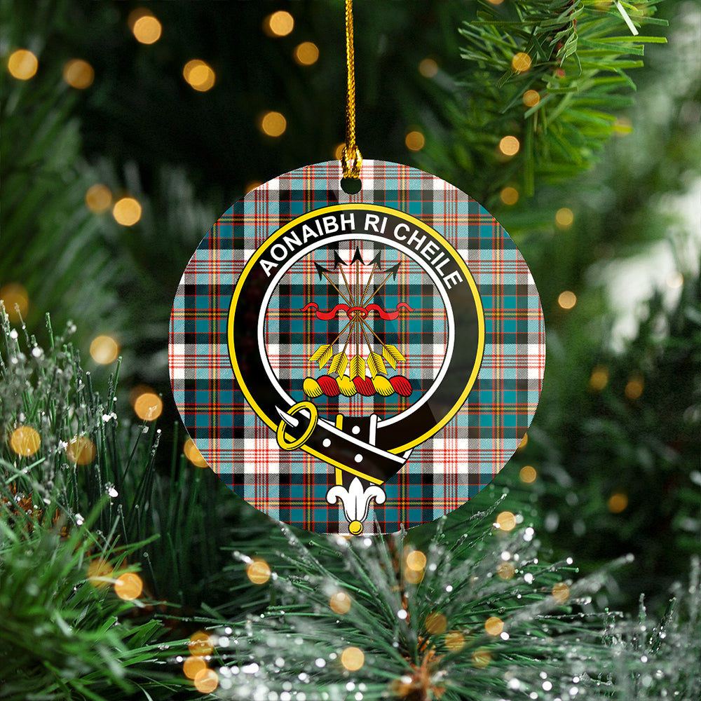 Cameron of Erracht Dress Ancient 2 Clan Badge Tartan Plastic Christmas Ornaments