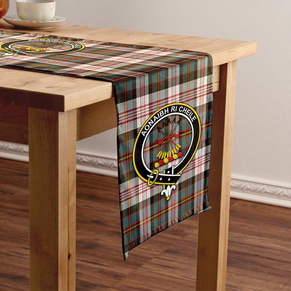 Cameron of Erracht Dress Weathered 2 Clan Badge Tartan Table Runner