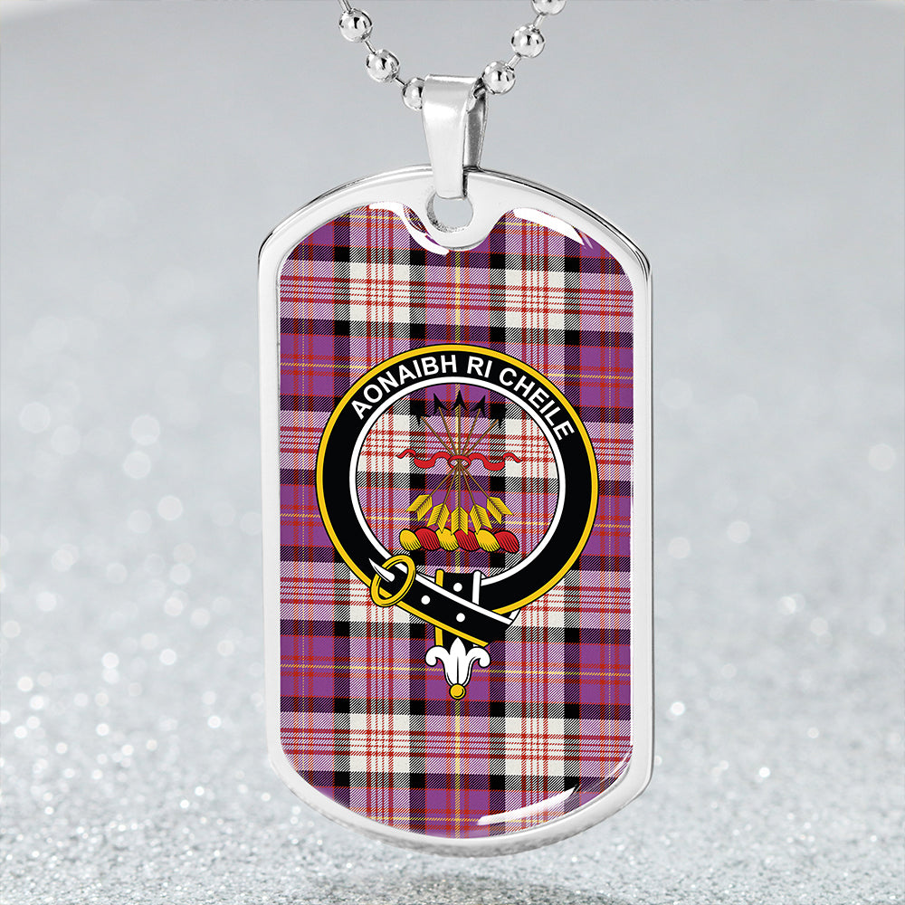 Cameron of Erracht Dress #2 Ancient 2 Clan Badge Classic Tartan Dog Tag Necklace