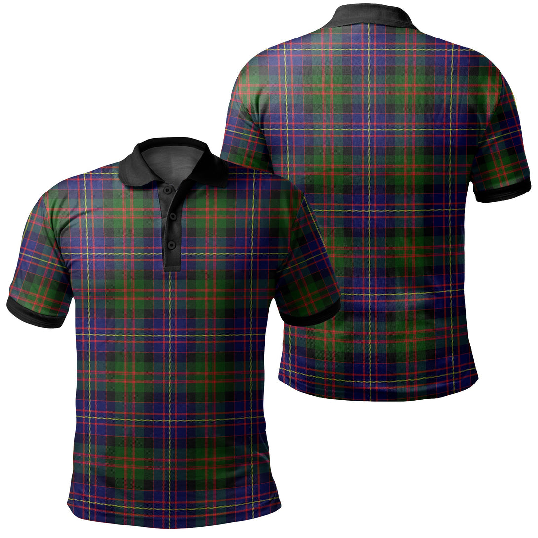 Cameron of Erracht Modern Tartan Classic Polo Shirt Black Neck 2 Style