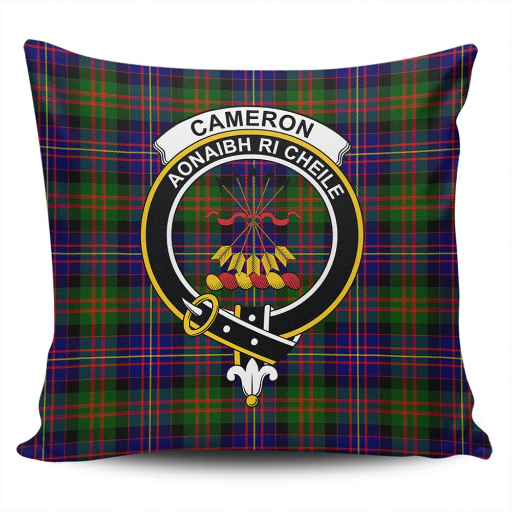 Cameron of Erracht Modern Tartan Classic Crest Pillow Cover