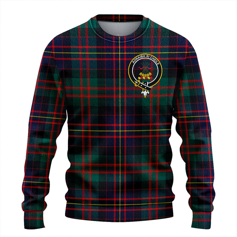 Cameron of Erracht Modern 2 Clan Badge Tartan Knitted Sweater