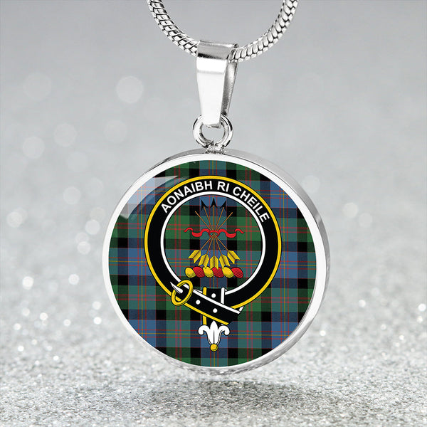 Cameron of Erracht #3 Ancient 2 Clan Badge Tartan Classic Circle Necklace