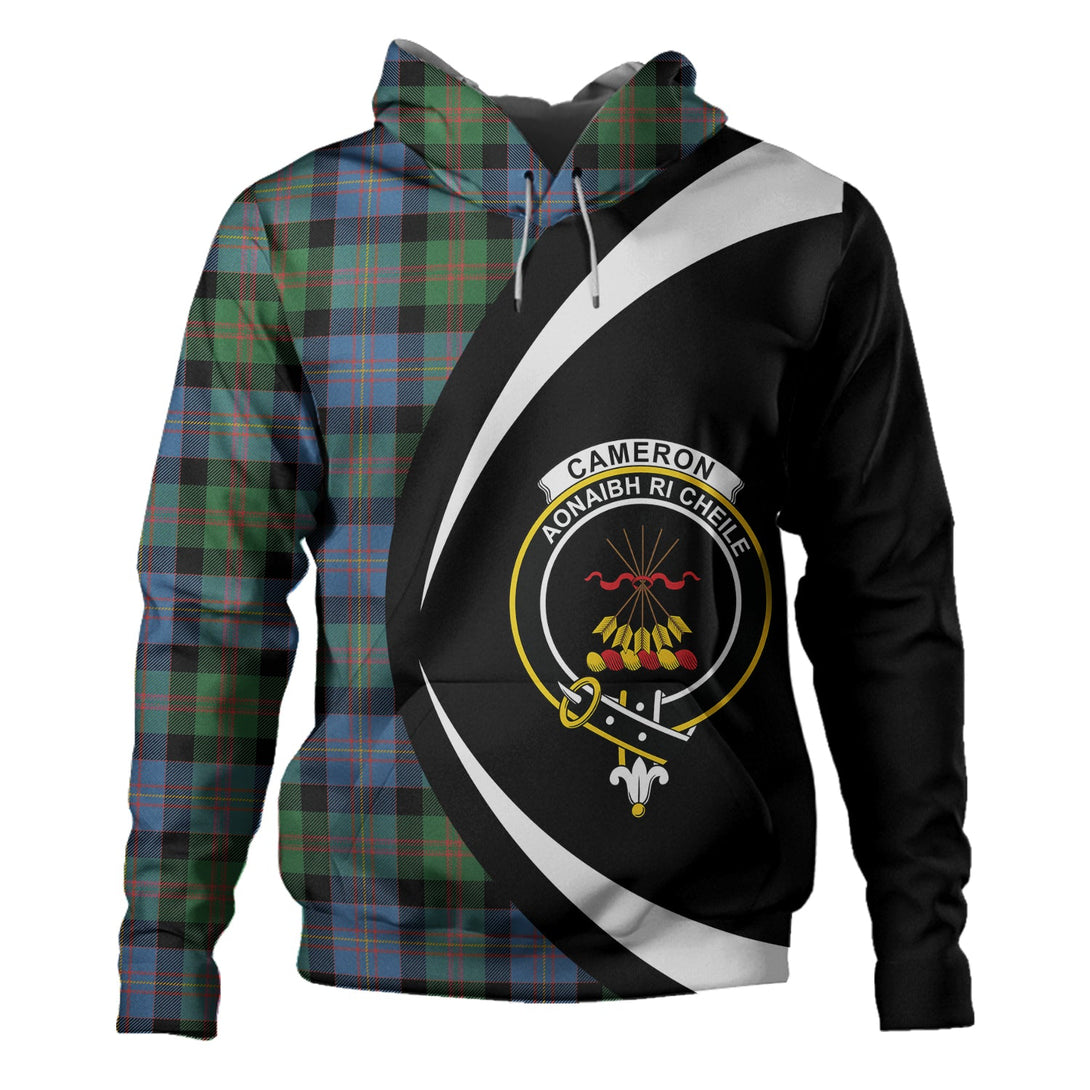 Cameron of Erracht #3 Ancient 2 Clan Badge Tartan Hoodie Circle Style