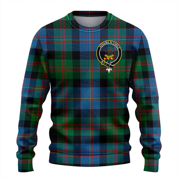 Cameron of Erracht #3 Ancient 2 Clan Badge Tartan Knitted Sweater