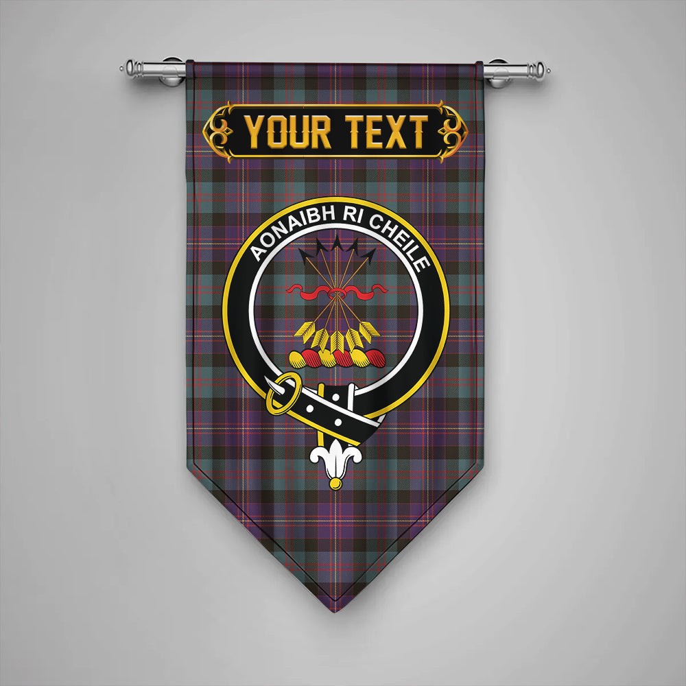 Cameron of Erracht #3 Weathered 2 Clan Badge Tartan Gonfalon Personalize