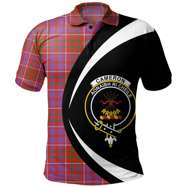 Cameron of Locheil Ancient 2 Clan Badge Tartan Polo Shirt Circle Style Personalized