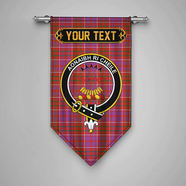 Cameron of Locheil Ancient 2 Clan Badge Tartan Gonfalon Personalize